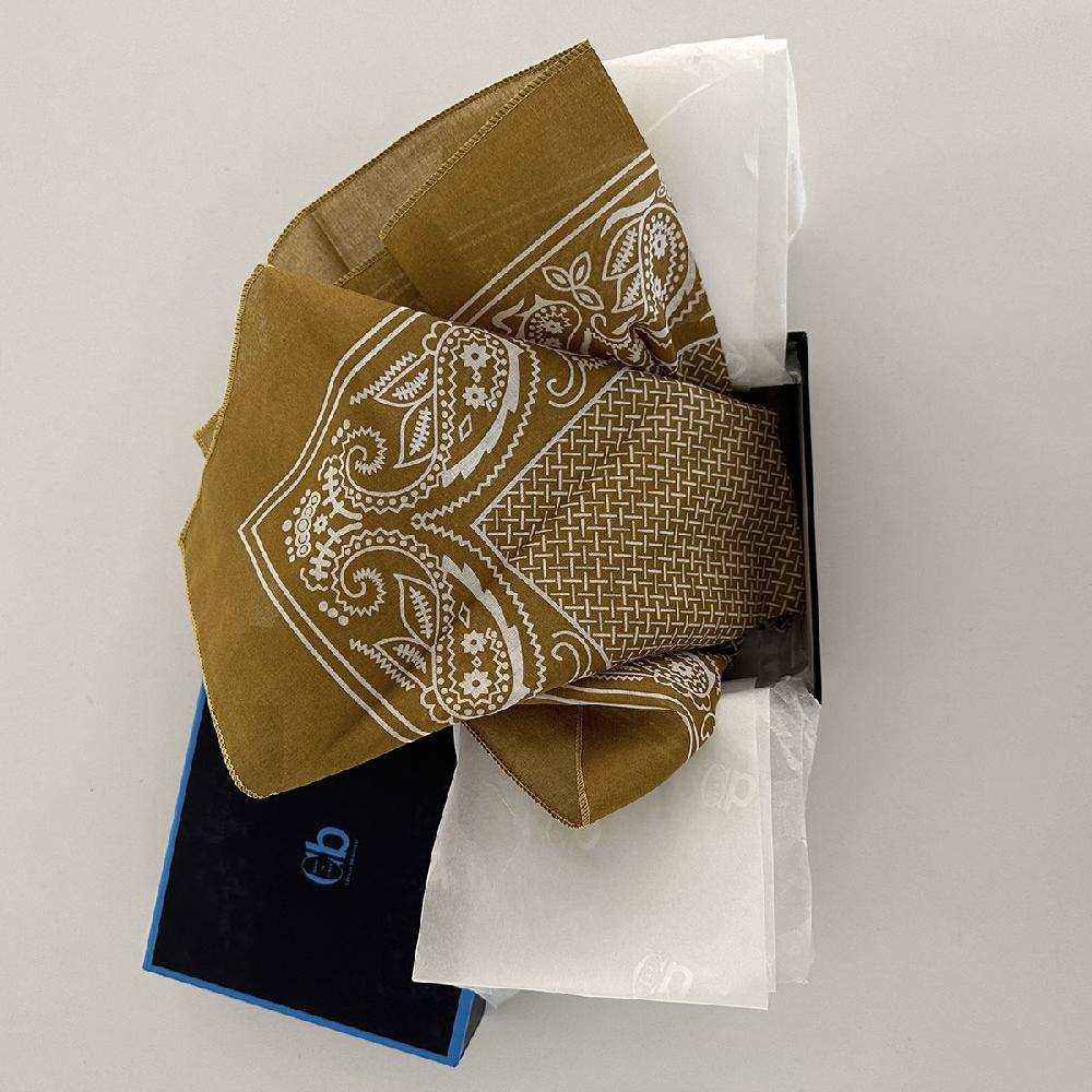 cb cecilia bringheli Bandana Tobacco cotton