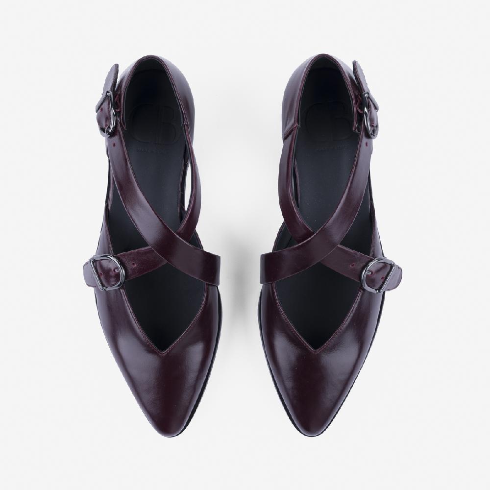 Cb Cecilia Bringheli Croce Burgundy Leather
