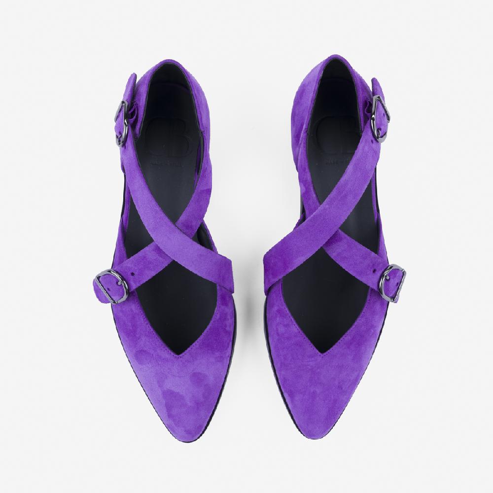 Cb Cecilia Bringheli Croce Purple Suede