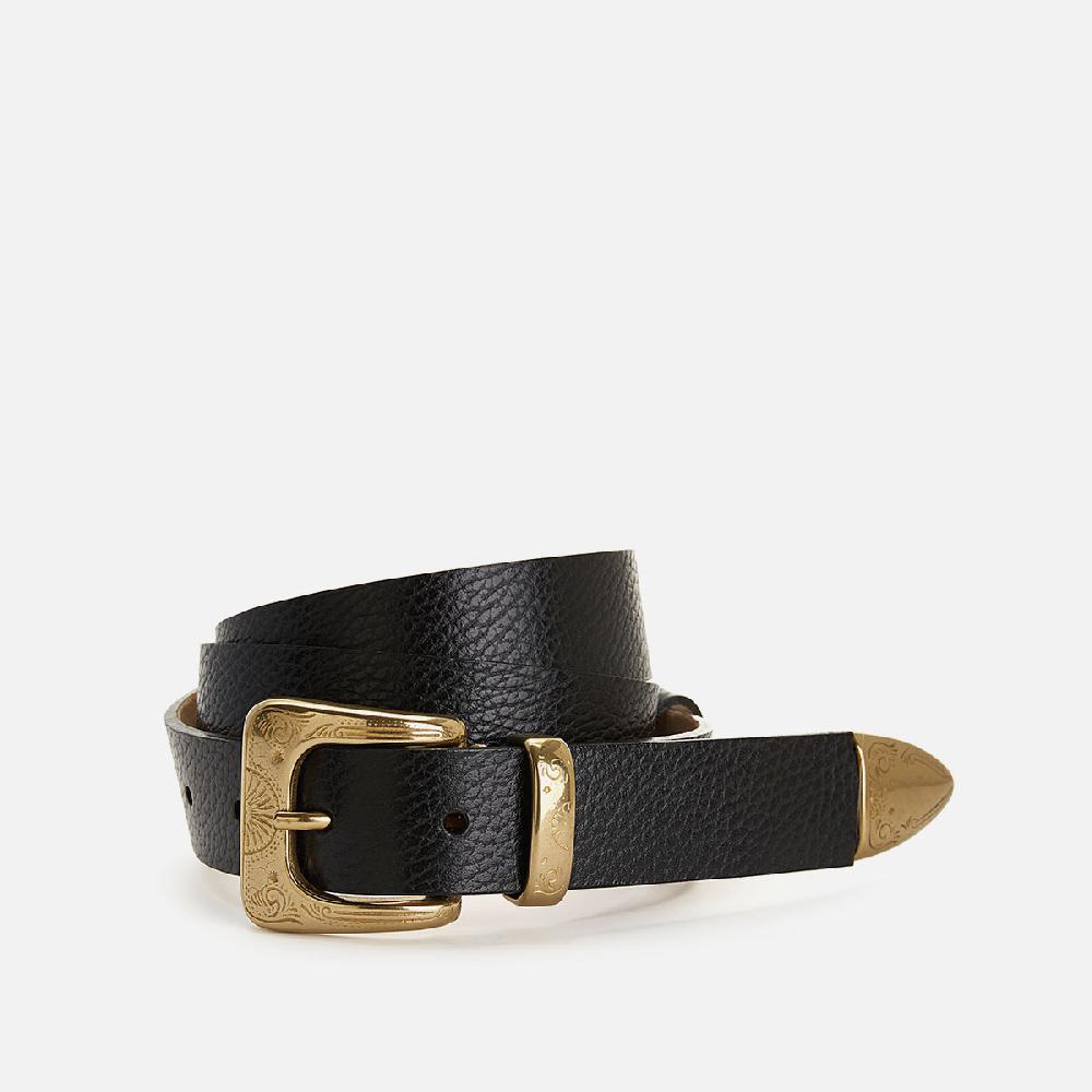 cb cecilia bringheli Ennio Black Tumbled Leather