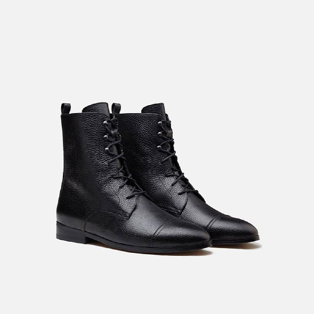 Cb Cecilia Bringheli Eva Black Tumbled Leather