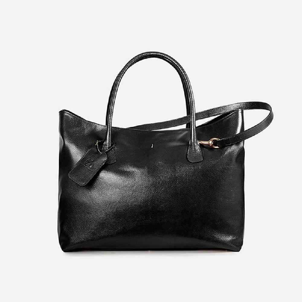 Cb Cecilia Bringheli Lido Black Tumbled Leather