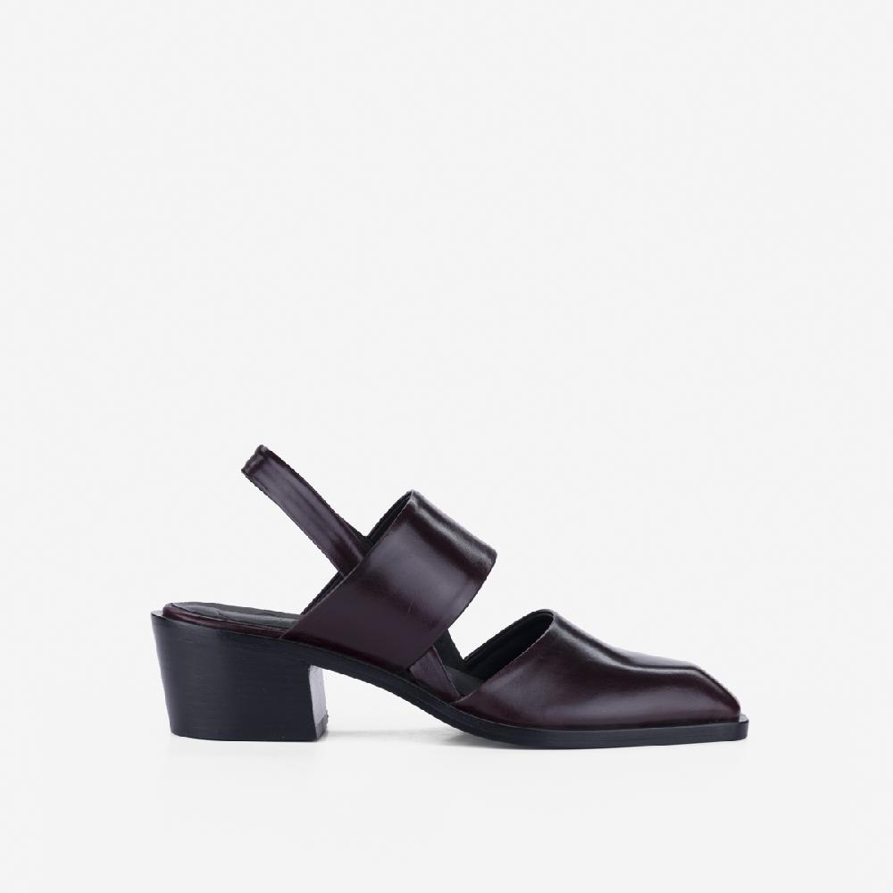 cb cecilia bringheli Marte Burgundy Leather