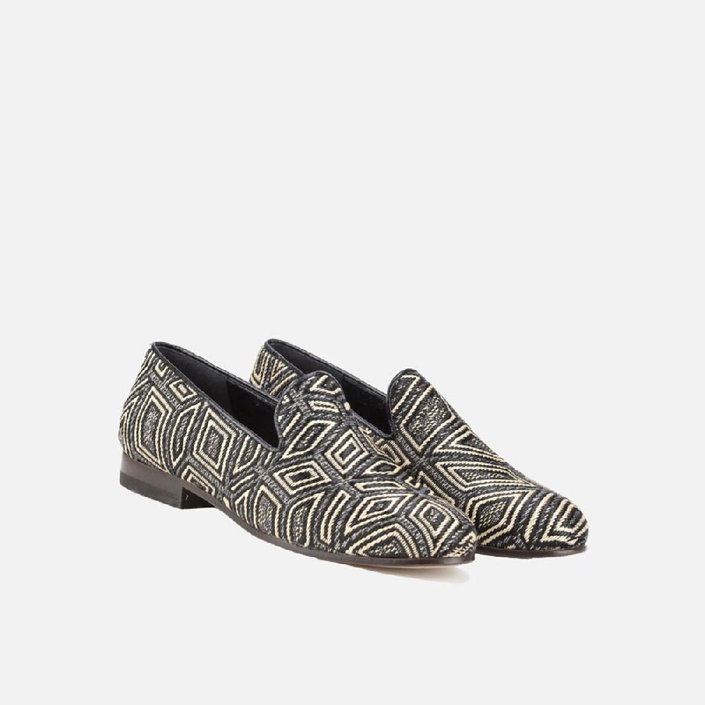 Cb Cecilia Bringheli Positano Black Beige Woven