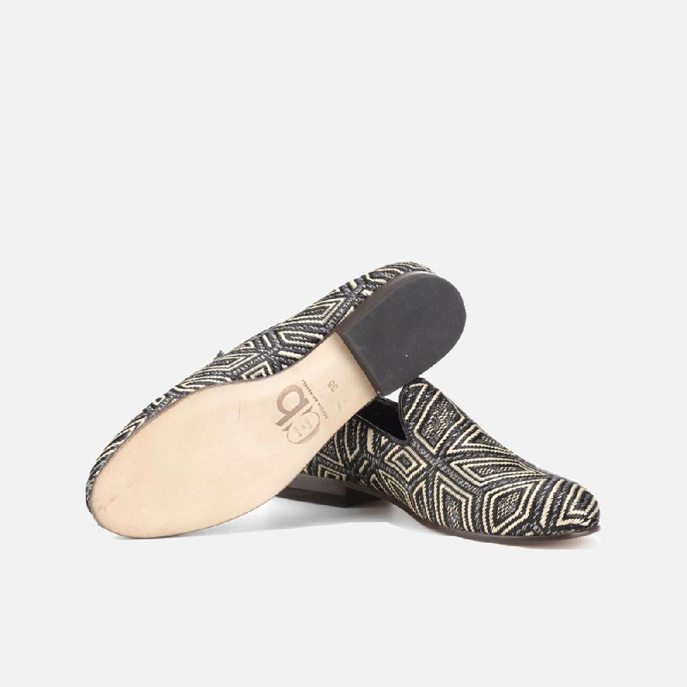 Cb Cecilia Bringheli Positano Black Beige Woven