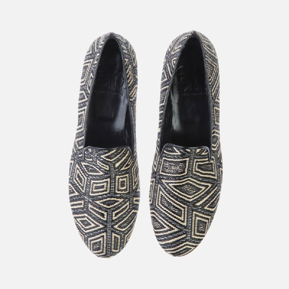 Cb Cecilia Bringheli Positano Black Beige Woven