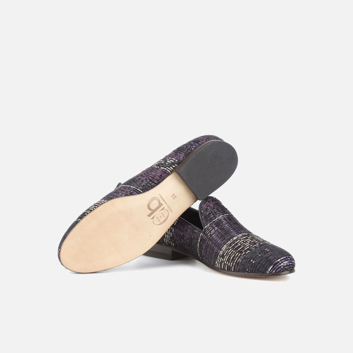 Cb Cecilia Bringheli Positano Gold Violet Woven