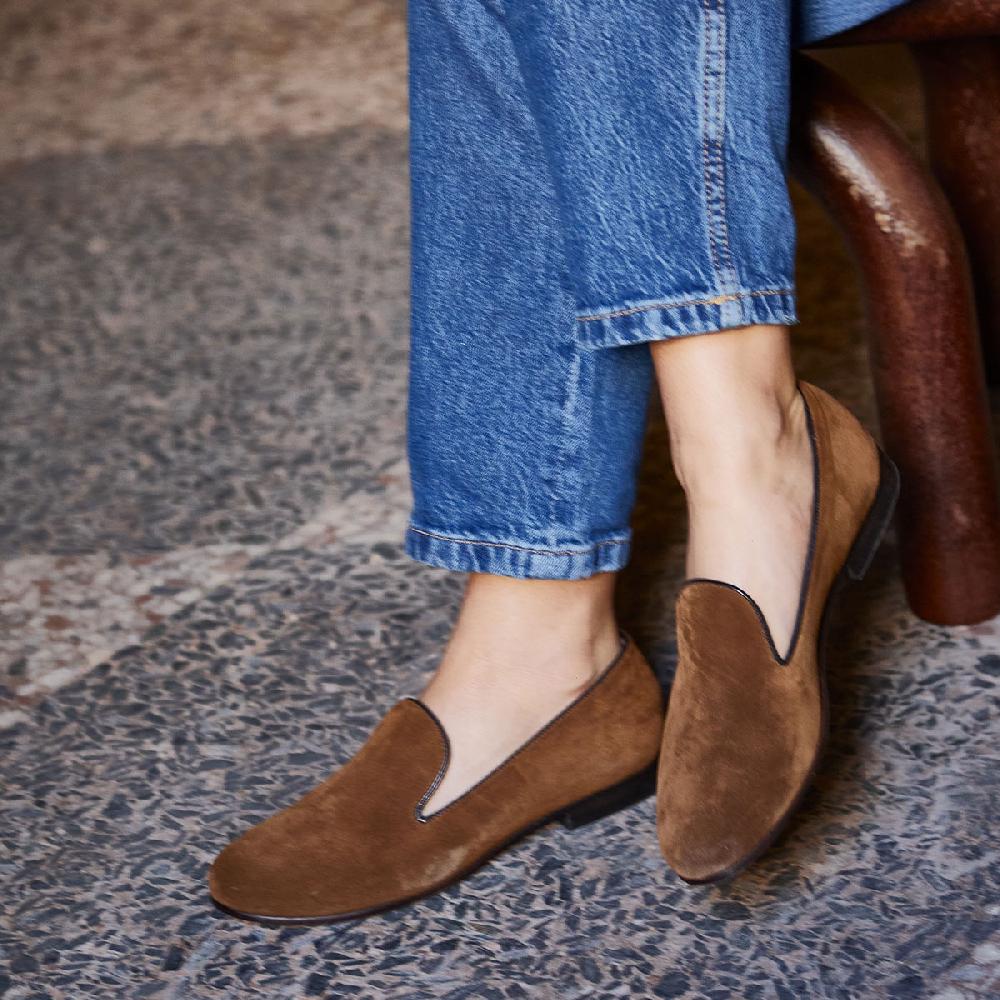 Cb Cecilia Bringheli Positano Tobacco Suede