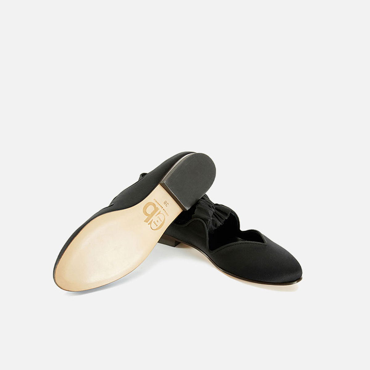 Cb Cecilia Bringheli Saracina Black Silk Satin