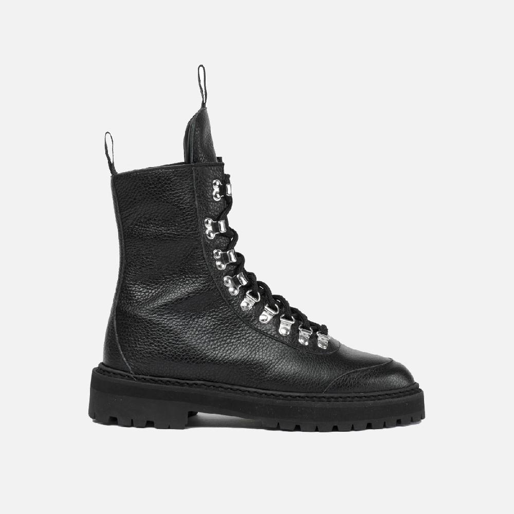 cb cecilia bringheli Sirio Black Tumbled Leather