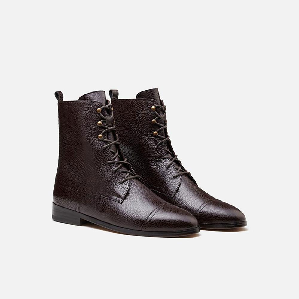 Cb Cecilia Bringheli Eva Dark Brown Tumbled Leather