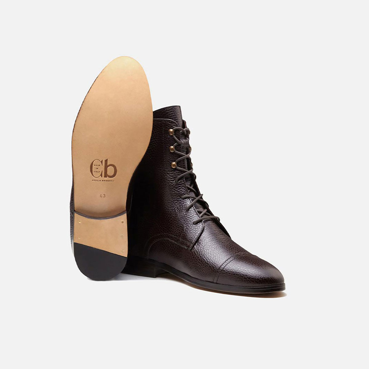 Cb Cecilia Bringheli Eva Dark Brown Tumbled Leather