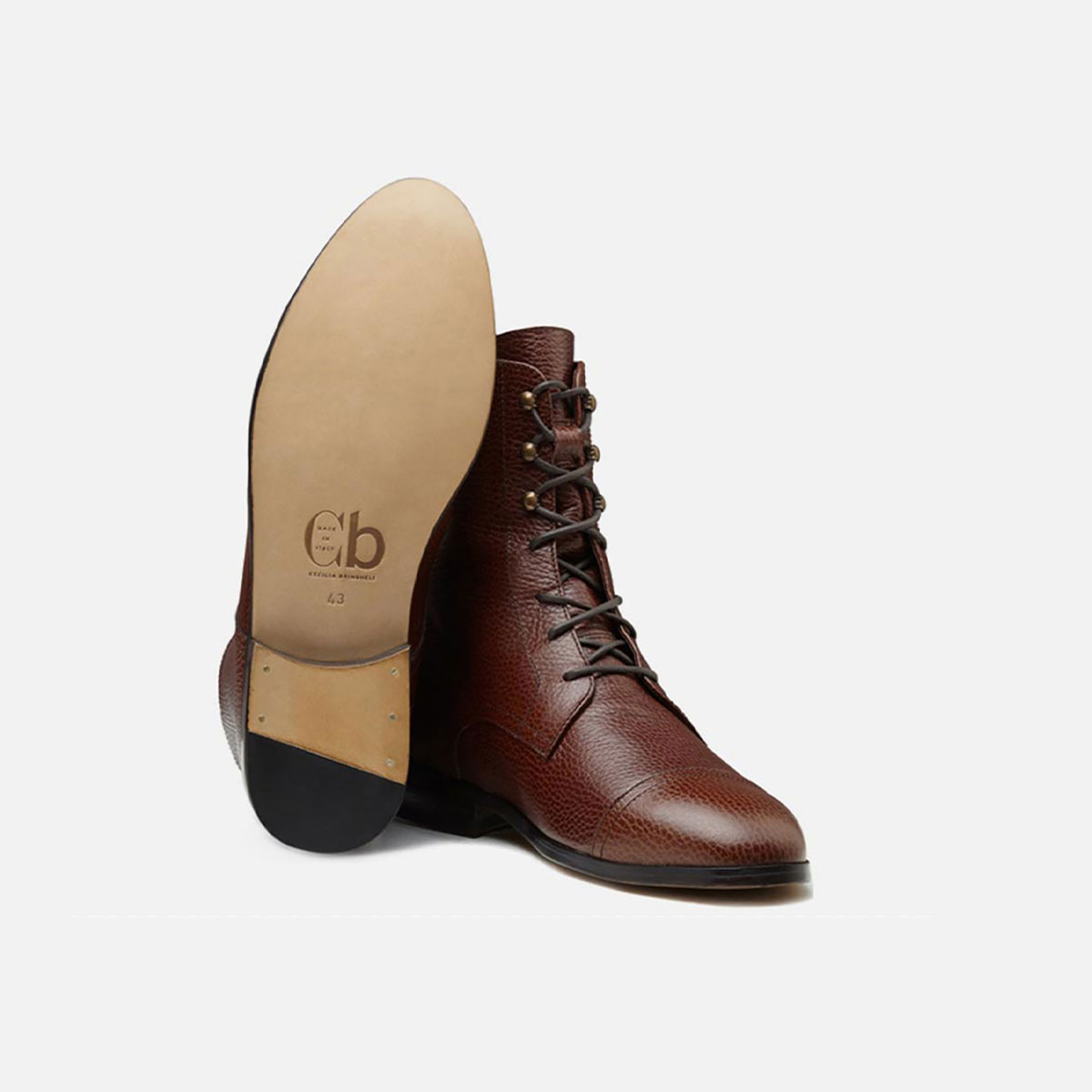 Cb Cecilia Bringheli Eva Light Brown Tumbled Leather