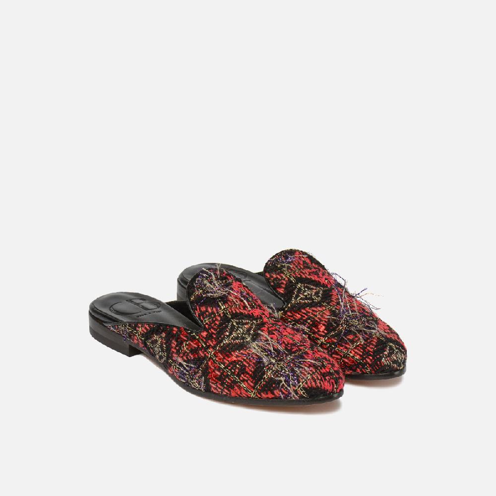 Cb Cecilia Bringheli Ravello Multicolor Fringed Fabric