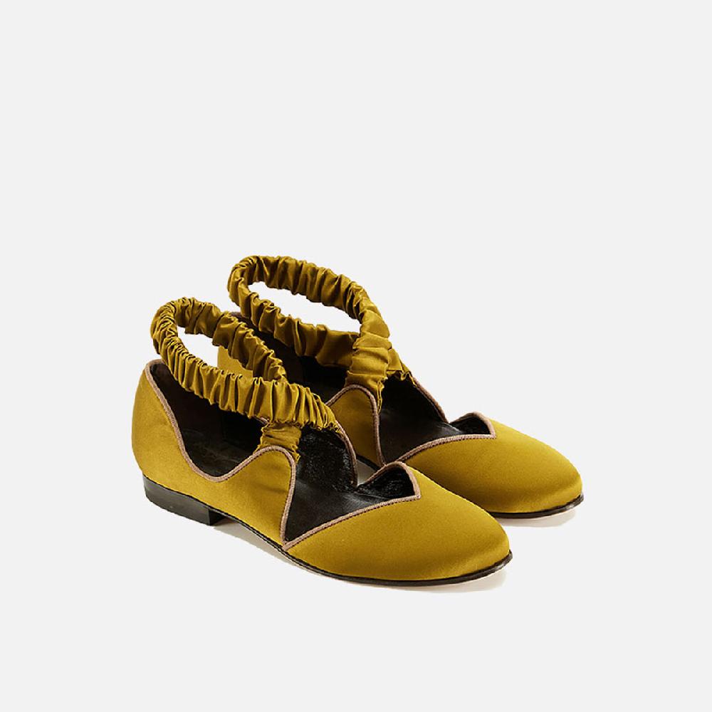 Cb Cecilia Bringheli Saracina Olive Green Silk Satin