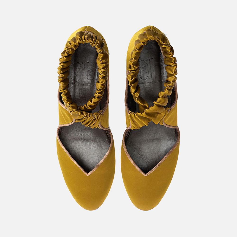 Cb Cecilia Bringheli Saracina Olive Green Silk Satin