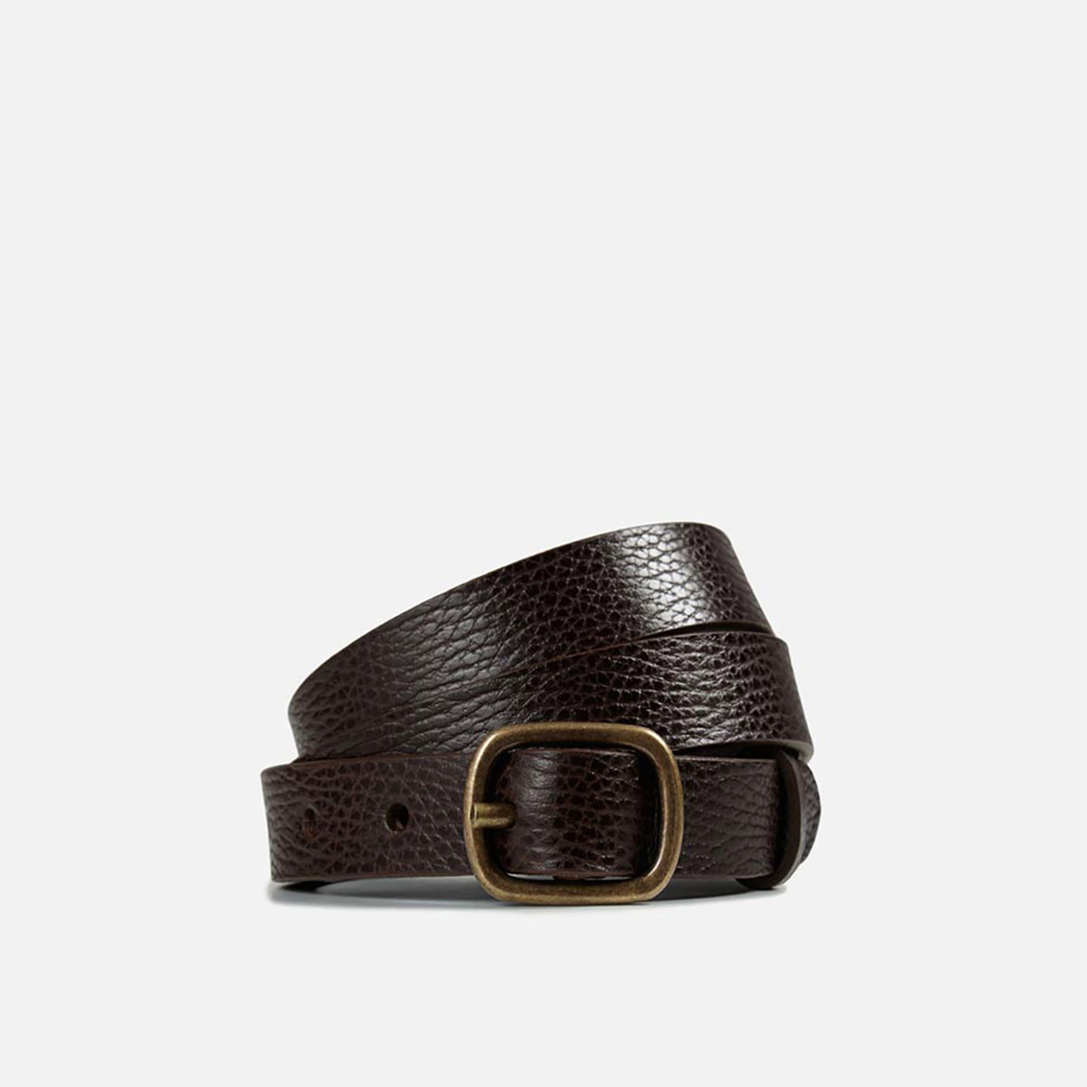 cb cecilia bringheli Semplice Stonda Dark Brown Tumbled Leather