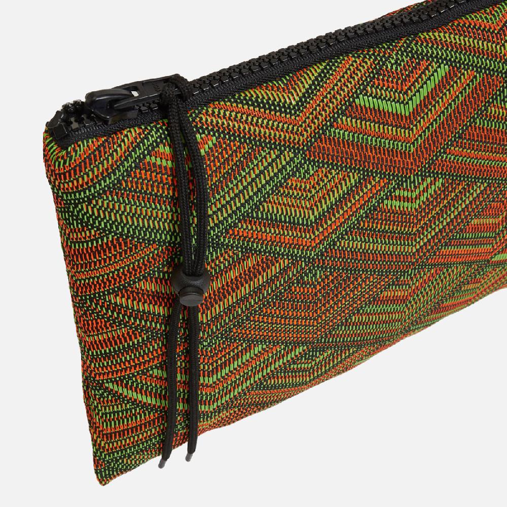 Cb Cecilia Bringheli Ventiquattro Green Orange Black Woven Fabric