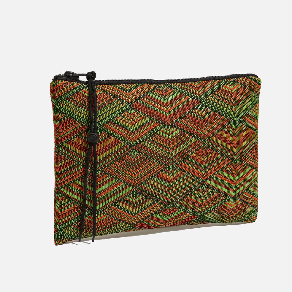 cb cecilia bringheli Ventiquattro Green Orange Black Woven Fabric