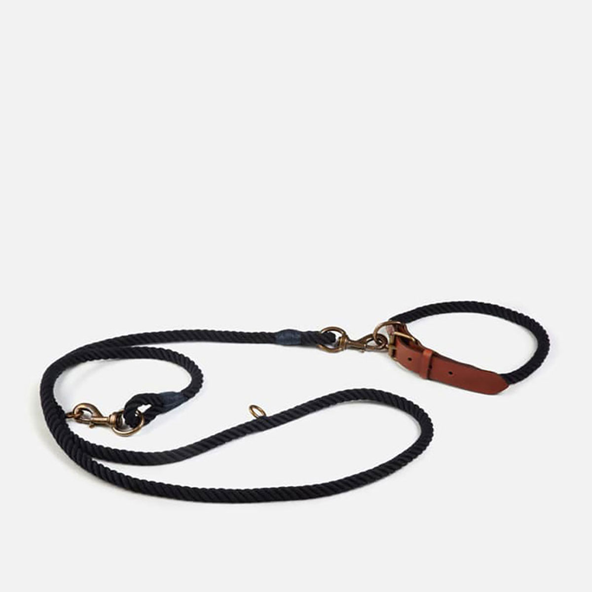 cb cecilia bringheli Virgola Dark Blue Rope Light Brown Leather