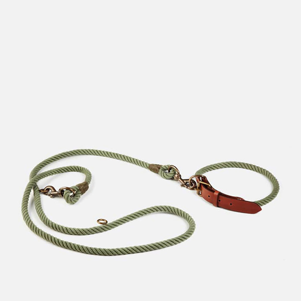 cb cecilia bringheli Virgola Sage Green Rope Light Brown Leather