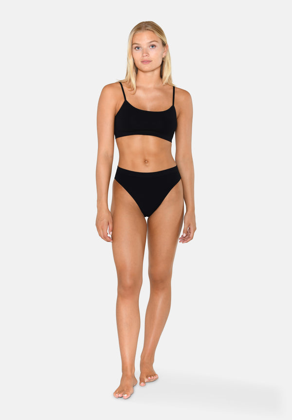 Ccdk Bamboo Seamless Bikini Brief Black
