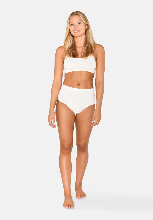 Ccdk Bamboo Seamless Maxi Brief White