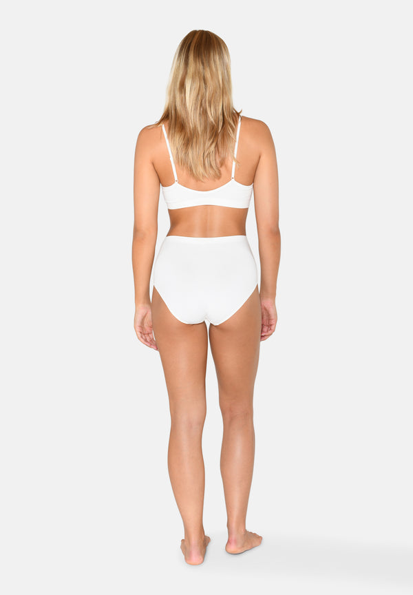 Ccdk Bamboo Seamless Maxi Brief White