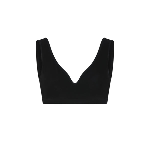 ccdk Bamboo Seamless Soft Bra Black