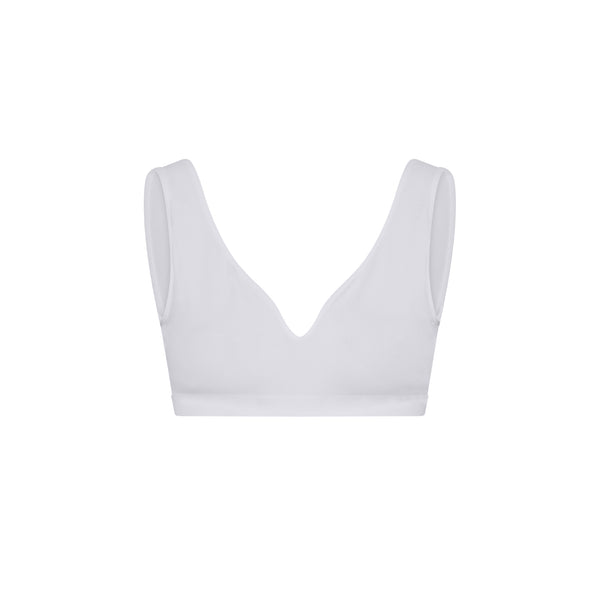 ccdk Bamboo Seamless Soft Bra White