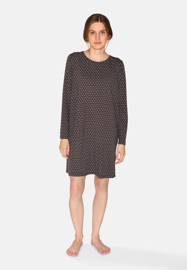 Ccdk Bea Long Sleeve Dress Pavement AOP