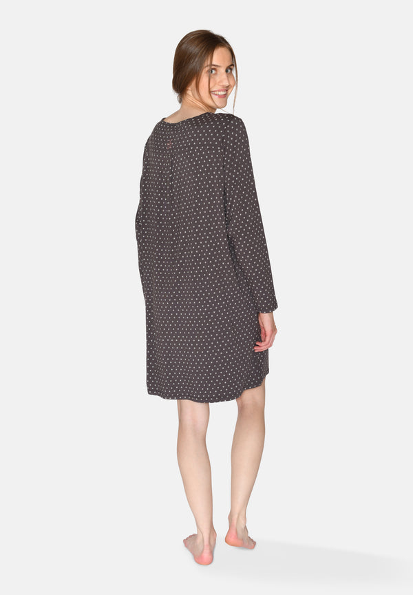 Ccdk Bea Long Sleeve Dress Pavement AOP