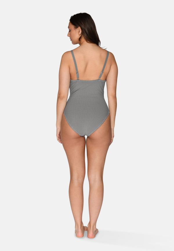 Ccdk Bella Swimsuit W. Cup Black Stripe