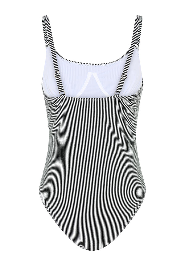 Ccdk Bella Swimsuit W. Cup Black Stripe