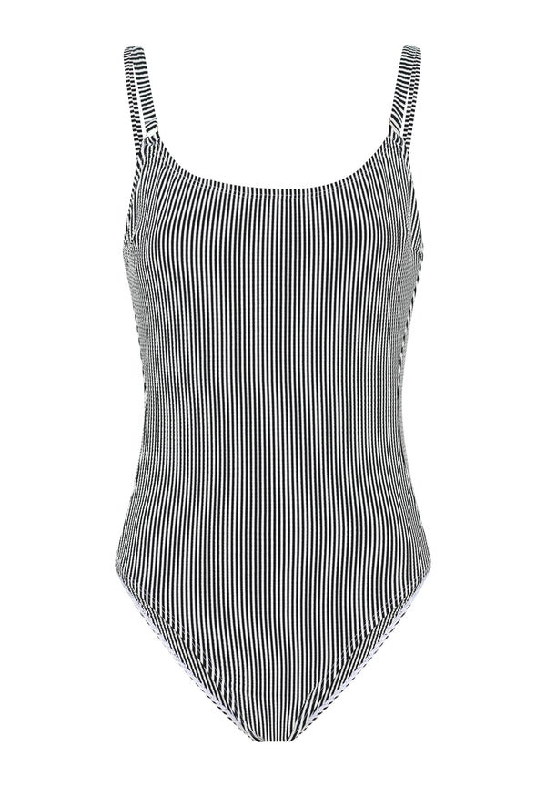 ccdk Bella Swimsuit w. Cup Black Stripe