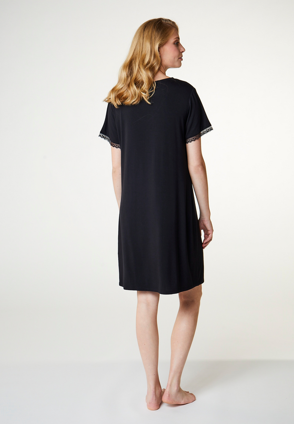 Ccdk Jacqueline Bamboo Short Sleeve Dress Black