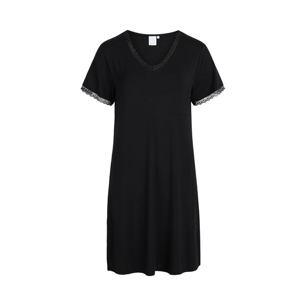 ccdk Jacqueline Bamboo Short Sleeve Dress Black