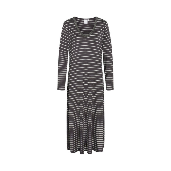 ccdk Jacqueline Long Sleeve Dress Pavement Stripe