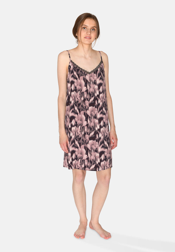 Ccdk Jade Chemise Dress Old Rose AOP