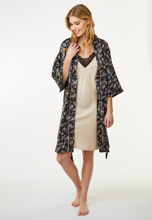 Ccdk Jean Kimono Black