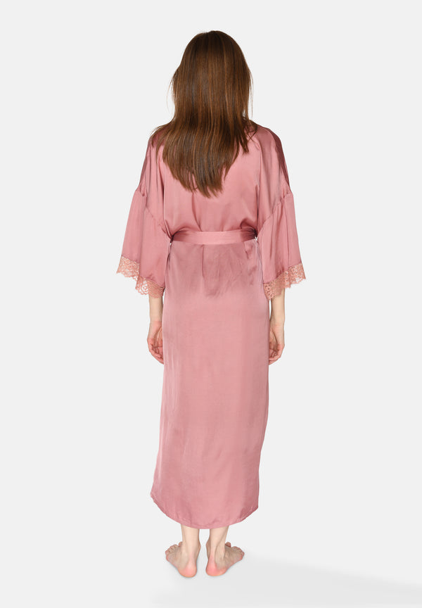 Ccdk Jeanette Long Kimono Old Rose