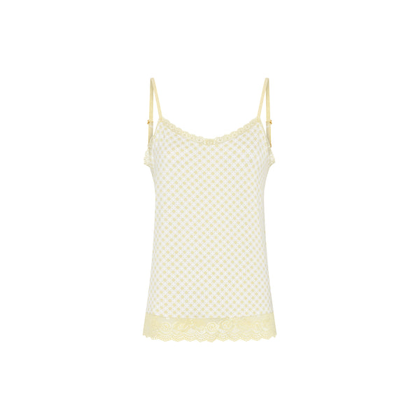 ccdk Kendall Chemise Top Hay AOP