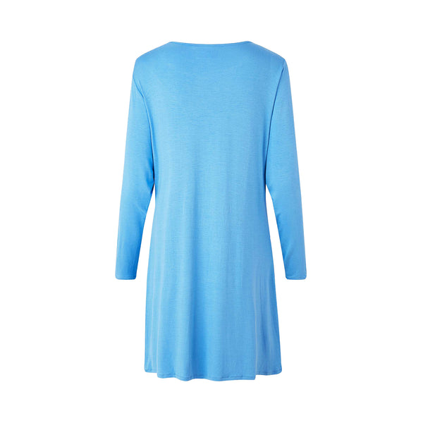Ccdk Kirsten Long Sleeve Dress Lichen Blue