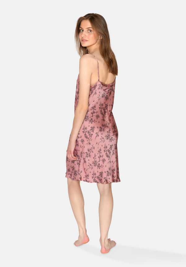Ccdk Laura Chemise Dress Old Rose AOP