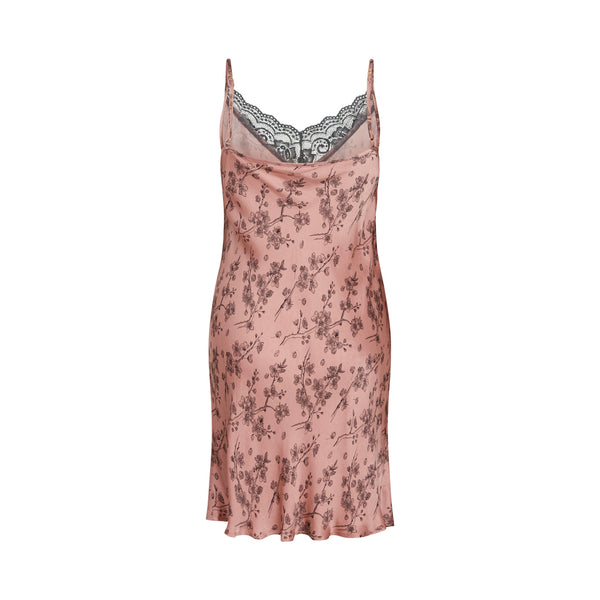 Ccdk Laura Chemise Dress Old Rose AOP