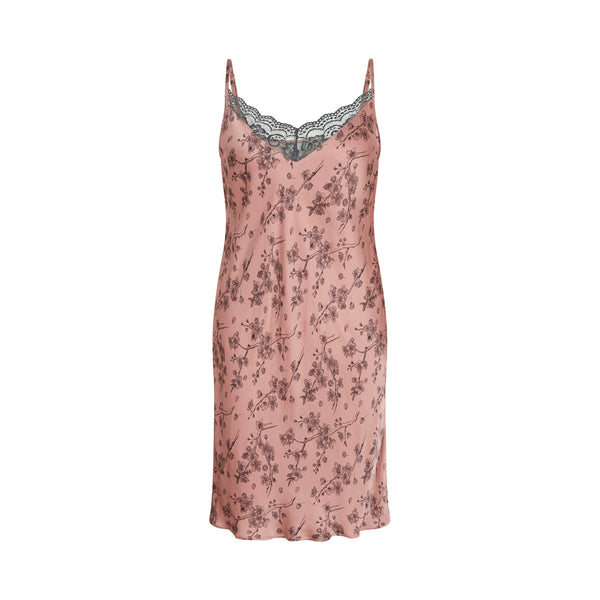 ccdk Laura Chemise Dress Old Rose AOP