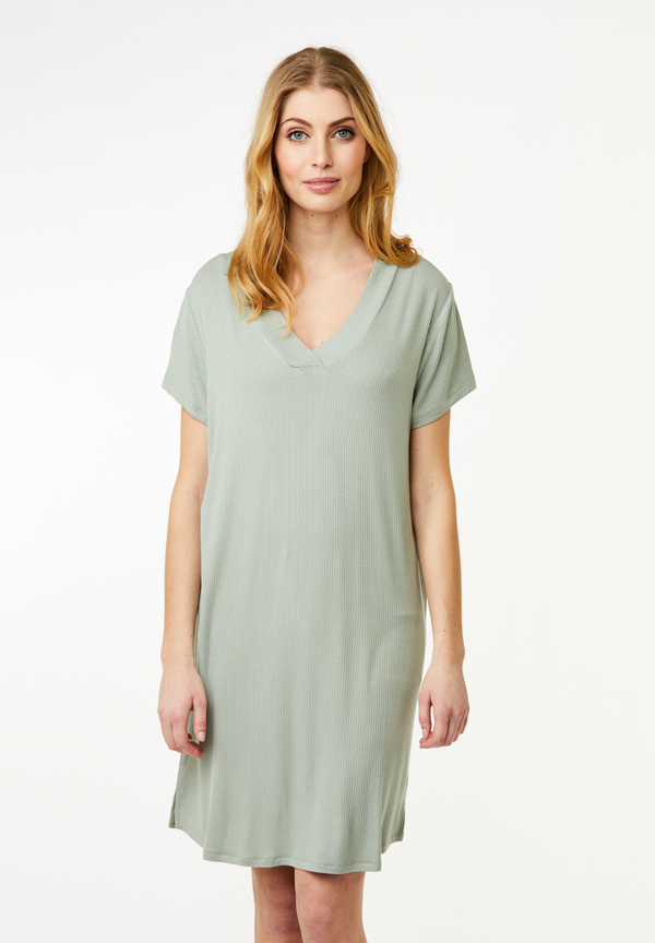 Ccdk Malu Short Sleeve Dress Iceberg Green