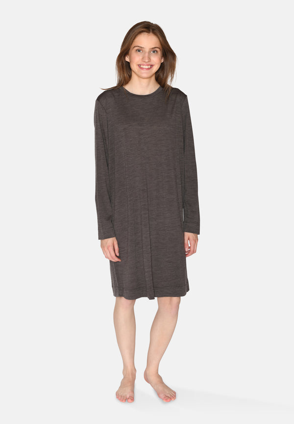 Ccdk Marcia L/S Dress Pavement Melange