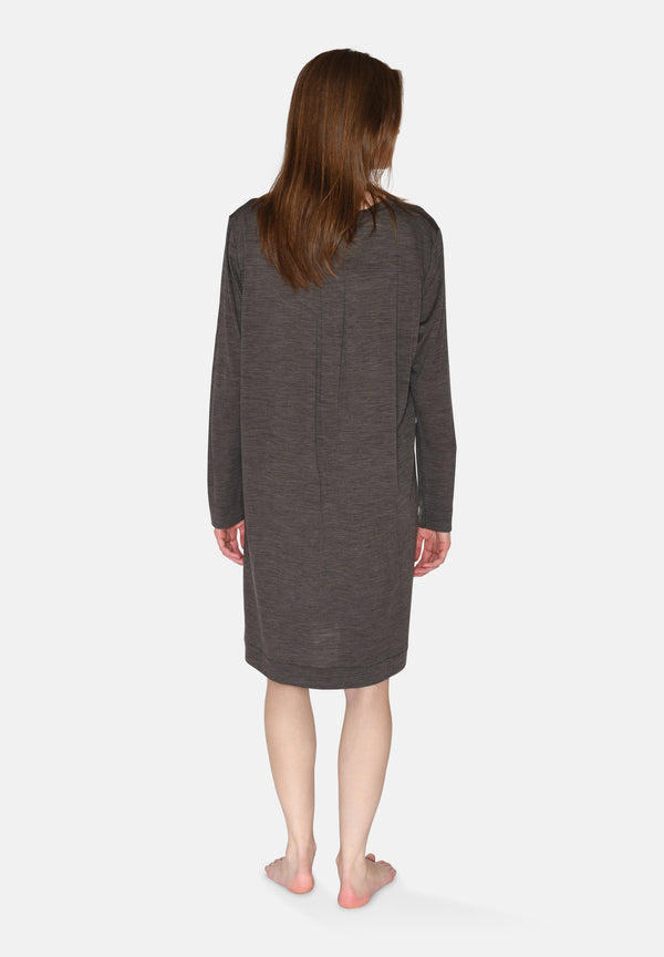 Ccdk Marcia L/S Dress Pavement Melange
