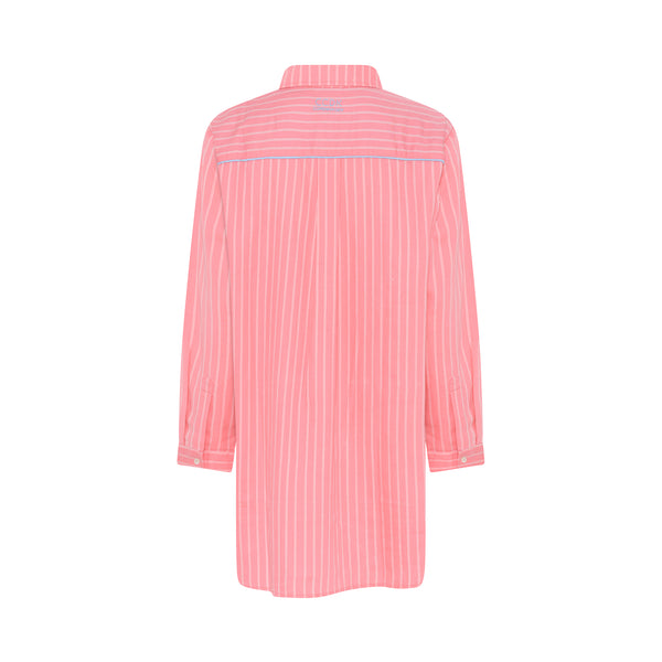 Ccdk Mary Shirt Geranium Pink Stripe